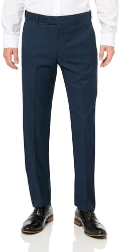 Savane Mens Performance Solid Non-iron Dress Pants With Expandable Waistband, 293032 Inseams, Stretch Gabardine Fabric