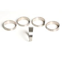 Ticon Industries - Titanium 2.25 Pie Cut 4.5/4.5 Degree 1.74D Loose Radius 1mm/.039" - 5 Pieces (45 total) - 109-05701-0003