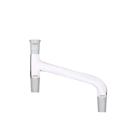 24/40,Glass 3-Way Adapter,Oblique Down Type,Parallel Joints Distillation Adapter