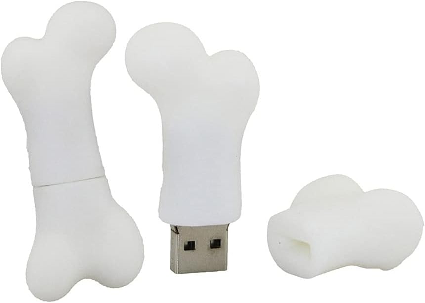 64GB Bone Shape USB Stick USB 2.0 Memory Stick Flash Memory Pendrive USB Flash Disk USB Flash Drive USB White
