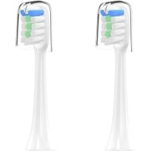 Electric Toothbrush,Compatible for Sonic Soocas, X1 X3 Brush,Compatible for Xiaomi Mijia, Ultrasonic Whitening Teeth Oral Hygiene Tooth Brush Adult(2pas White)