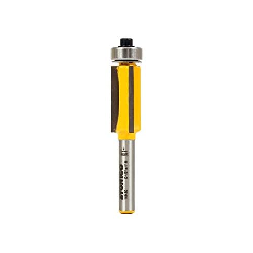 YONICO Pattern Bit Flush Trim Router Bits 1-Inch Triple Flute X 12-Inch Diameter 14-Inch Shank 14943q