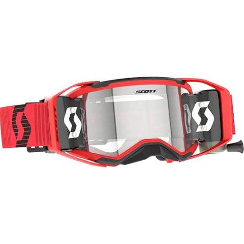 SCOTT Prospect 2.0 WFS MX Offroad Goggles wRoll-Off System RedBlack wClear Lens