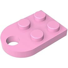 BrickBuddy Gobricks GDS-846 Plate Special 3 x 2 with Hole 10PCS Compatible with Lego Toy 3176 DIY Parts and MOC Components for Major Brick Brands Color:Bright Pink 222