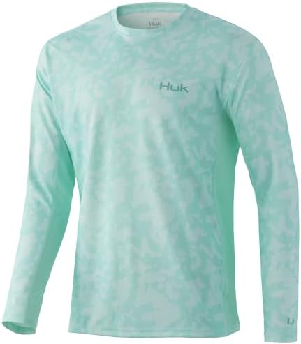 HUK Mens Icon X Camo Long Sleeve Performance Fishing Shirt