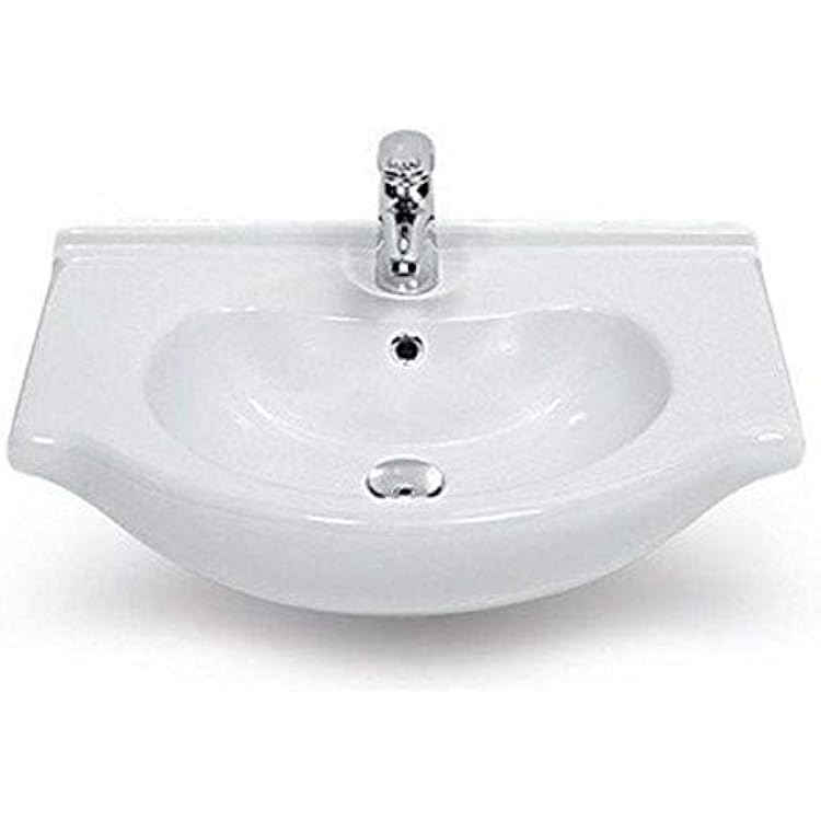 066200-U-One Hole-637509831110 Nil Collection Bathroom Sink, White