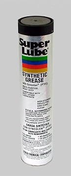 Super Lube Multi-Purpose Synthetic Grease w/Syncolon-High Temperature, Water&Corrosion Resistant Grease-Workshop&Industrial Use-Food Grade-Translucent White- Cartridge - 14.1 oz 41150 Pack of 12