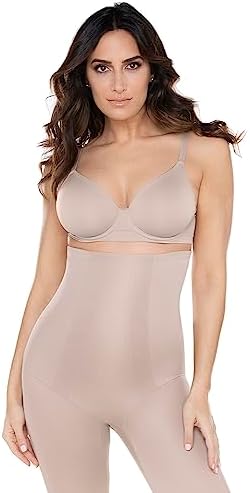 Miraclesuit Womens Shapeware High Waist Long Leg Thigh Slimmer, Stucco, XX-Large