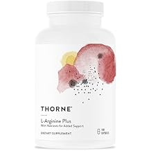 THORNE - L-Arginine Plus - Added Antioxidant Support - Supports Heart Health, Nitric Oxide Production, Exercise Capacity & Optimal Blood Flow* - Third-Party Certified - Dairy-Free - 180 Capsules