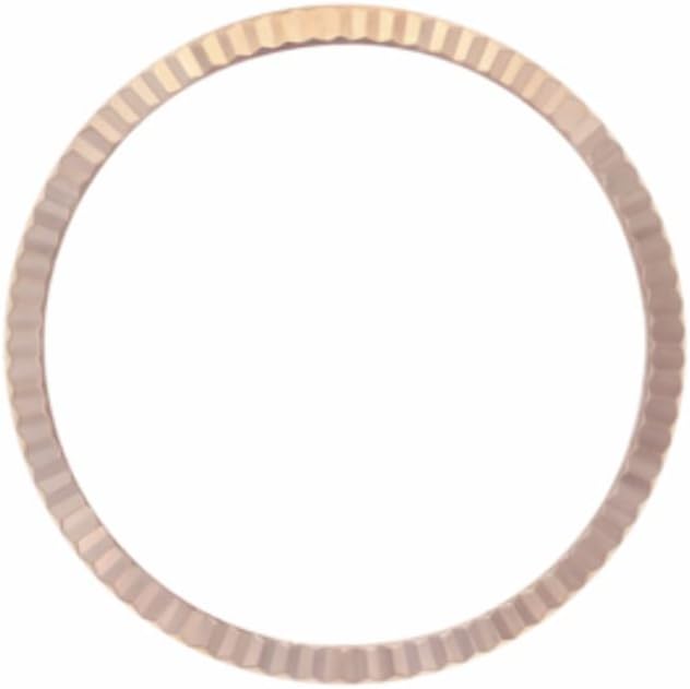 Ewatchparts MENS ROSE GOLD FLUTED BEZEL COMPATIBLE WITH ROLEX DATEJUST, PRESIDENT DAY DATE 36MM 118135
