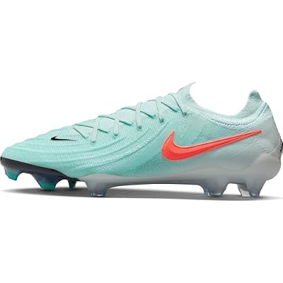Nike Phantom GX 2 Elite FG Low-Top Soccer Cleats FJ2559-300, MintOff NoirAtomic Red Size 8.5