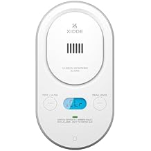 Kidde Carbon Monoxide Detector, Plug-in Carbon Monoxide Detector with AA Battery Backup, Easy-to-Read Digital Backlit Display, 85 dB Alarm, Rotating