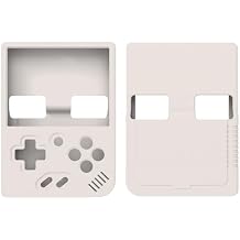 Silicone Case with Lanyard for Miyoo Mini Plus Handheld Game Console - Model US-H2-N7 (White)