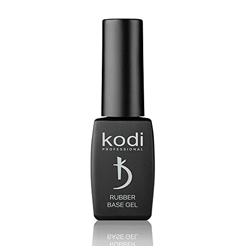kodi professional Rubber Base Gel Soak-Off Gel Polish Base for Natural Nails | Strong Adhesion & Flexibility Clear 8ml 0.27 fl oz