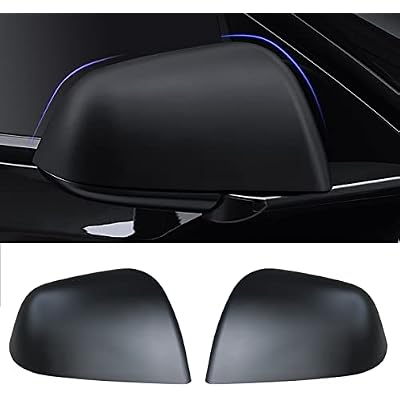 Model Y Side Mirror Cover, Mirror Cap 2 PCS Matt Black Rearview Mirror Cover for Model Y 2021-2024