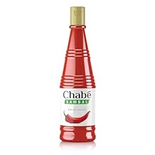Chabe Sambal Chili Hot Sauce, 10.9 Oz, Spicy Sriracha Style, No MSG, Gluten Free, Vegan, Made with Chili & Garlic, Halal