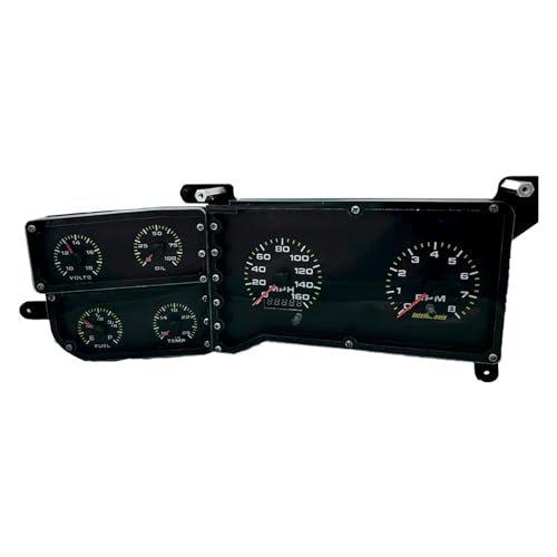 Intellitronix Analog Gauge Panel for 1973-1987 Chevrolet & GMC Trucks, C10, C20, C30, K10, K20, K30 | Full Instrument Cluster Replacement with 160 MPH Speedometer, Tachometer & Senders AP6004
