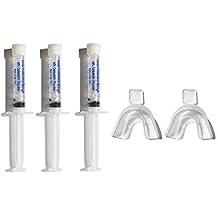 Teeth Bleaching Whitening at Home Kit 35% Carbamide Peroxide 3 Gel Syringes (10cc) and 2 Silicone Mouth Trays