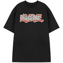 Vanilla Underground Yu-Gi-Oh! Mens Black Short Sleeved T-Shirt | Logo Graphic Tee for Adults | Yu Gi Oh Merchandise