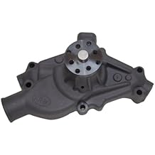 PRW 1430222 Performance Quotient 3/4" Pilot Shaft Competition Plus Aluminum Black Ceramic Coated Entry Water Pump for Ford 302 1970-78, 351W 1970-87