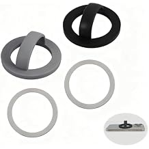 Magnetic Silicone Phone Grip Holder, Loop Stand and Finger Strap, Compatible with MagSafe for iPhone 16/15/14/13/12 Series, Easy Install and Remove (Black&Gray)