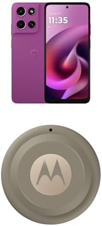 Motorola Moto g - 2026 Unlocked 4/128GB 50MP Camera Pantone Cattleya Orchid + Moto Tag 2 (1-Pack) Bundle