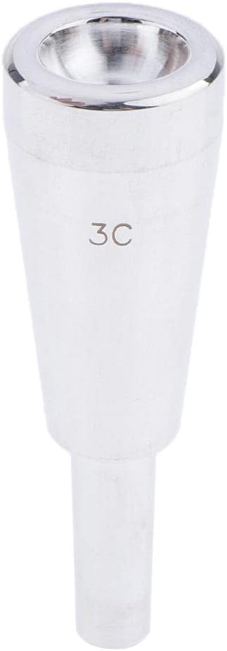 Heavy 3C Size Silver Trumpet Mouthpiece Booster - Pure & Bright Sound, Easy Install - Best Choice for Professionals