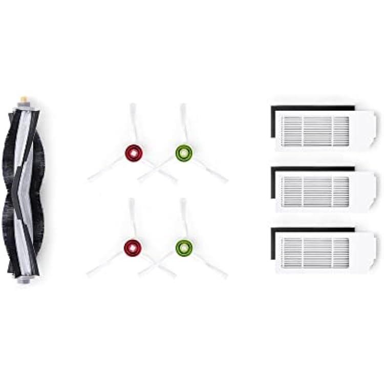 ECOVACS Accessory Pack Replacement Brushes and Filters for DEEBOT T10 Omni X1 OmniWhite T10 Plus, White