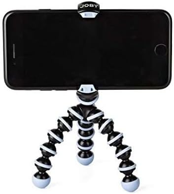 Joby GorillaPod Mobile Mini, Flexible Mini Tripod for Smartphones, Compatible with iPhones, Android and Windows Smartphones, for Content Creation, Vlogging, Live Streaming, TIK Tok - Black and Blue