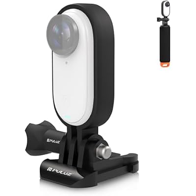 PULUZ Mount Adapte Accessories for Insta360 GO 3SGO 3, Vertical Camera Stand with Movable Base and Short Screw, Heat Dissipation Frame