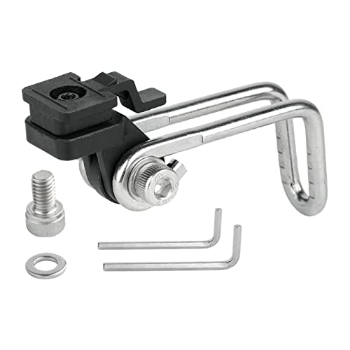 Bicycle Headlight Bracket Fork Mount Clamp Head Light Support Parts Lamp Stand Bike Flashlight Holder for Road Bikes, Cycling