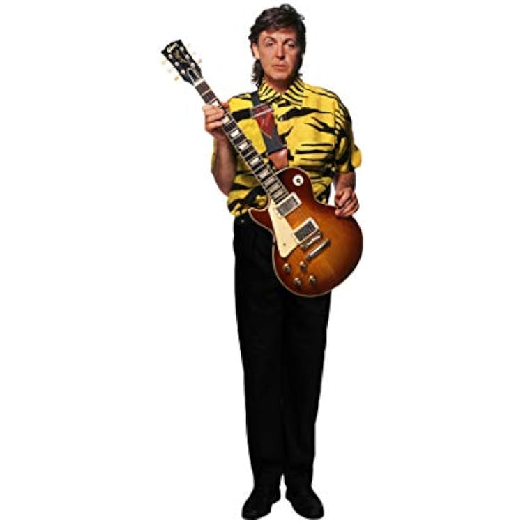 Paul McCartney Wings LES Paul Guitar LIFESIZE Cardboard Standup Standee Cutout Poster Figure Display Prop