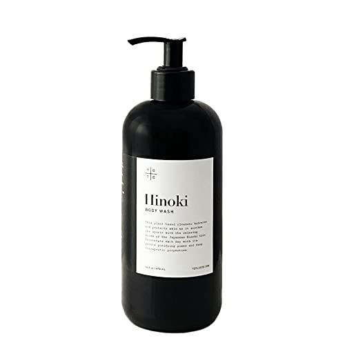 TE  TE Hinoki Body Wash with Japanese Hinoki Essential Oil | Gentle & Hydrating | Soothing Aroma | Vegan