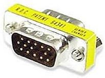 VGA Gender Changer HD15, M/M Thin
