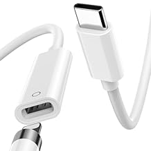 USB C to Pencil 1st Gen Adapter for iPad 10th Gen USB-C to for Lightning Adapter for Apple Pencil 1 Gen Charging Adapter Cable 3.3ft Bluetooth Pairing Adapter for iPad 10th/A16 Charging Connector