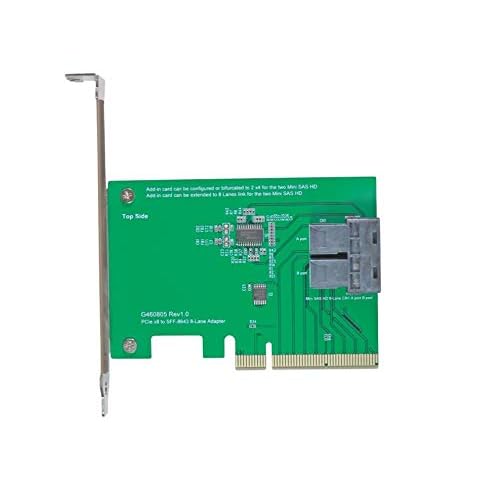 Micro SATA Cables | PCIE X8 to MINI SAS HD X2 Adapter