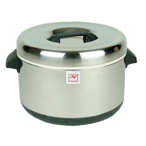 A-to-Z Supply SEJ74000 Sushi Rice Container, 60 Cup Capacity, Non-Electric, Insulated, Stainless Steel Cover, Lining & Body, Mirror-Polish Finish, NSF