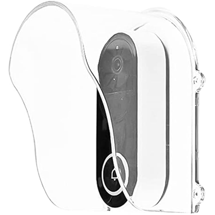 Plastic Doorbell Rain Cover, Ring Doorbell Cover Weatherproof Waterproof Protector Access Control Attachment for Door AccessGarage Door OpenerKeypad Door LockTransparent
