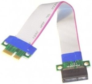 Micro SATA Cables PCI-E Express 1X Riser Card with Flexible Cable