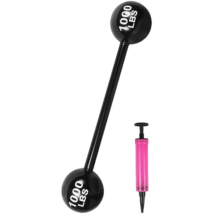 Giant Inflatable Dumbbell Barbell,Funny Carnival Circus Decorations Birthday Halloween Strongman Party Decorations Fake Weights Cosplay Props Party Supplies,Blow Up Strongman Costume Photo Booth Props