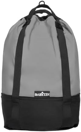 Babyzen YOYO Bag, Grey - Provides Additional, Sturdy Storage on the YOYO2 Stroller - Includes Wheel Base & Hooks