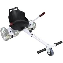 Hoverboards Seat Attachment, Hoverboards Go Kart Attachment for Kids & Adults, Accessory for Self Balancing Scooter, Fit for 6.5-10 Hoverboards (white)