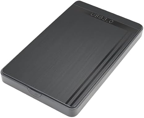 2.5 Inch External Hard Drive Enclosure, USB 3.0 to SATA III Tool-Free Case for SSD HDD, Black