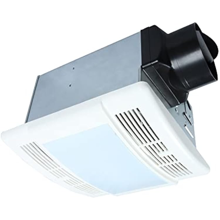 Akicon Bathroom Exhaust Fan with Light, Ultra Quiet 90 CFM 1.5 Sones Ventilation Exhaust Bathroom Fan Light Combo, Powerful Ventilation Fan for Home,