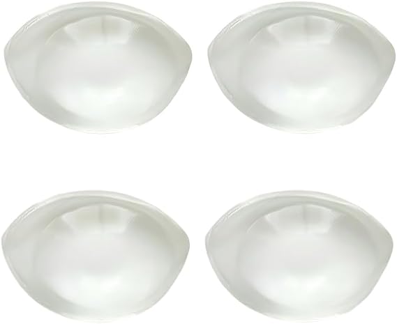 Silicone Bra Padding Transparent |Two pairs of cup covers Natural Shape Breast Forms for Daily Wear, Comfortable Adhesive Bra Pads for Women, Ideal Bust Enhancer for Swimwear & Dresses