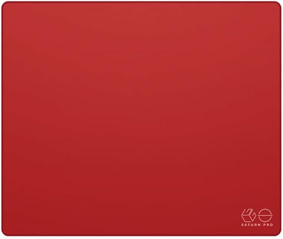 Lethal Gaming Gear Saturn PRO Gaming Mouse Mat – XL – XSOFT – Red Rectangular Desk Mat Mouse Pad for Gaming PC (490 x 420 mm)