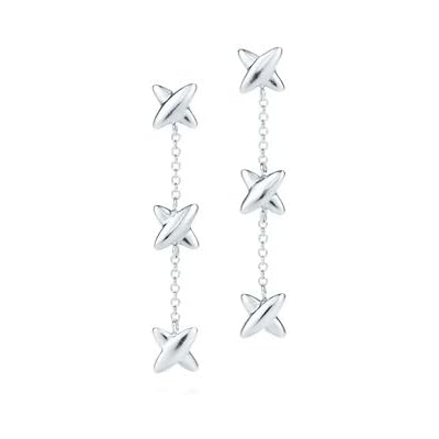 Tiffany & Co. dtpi3041 Signature Drop Earrings, Sterling Silver