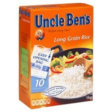 Uncle Ben's Boil In The Bag Long Grain Rice 1KG