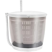 Portable Washing Machine, 2 in 1 Manual Clothes Washer, Compact Clothes Spin Washing Machine and Dryer for Camping, RV, Apartments, Hand Crank Small Washer Combo Laundry (Grey)