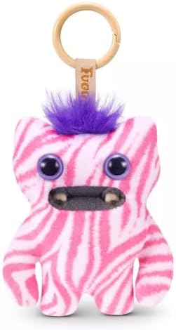 ZURU Fuggler Pinkles Valentines Sweetest Day Keychain, Plush Toy, 3.5 Inches, Collectible, Soft Material, Ages 3